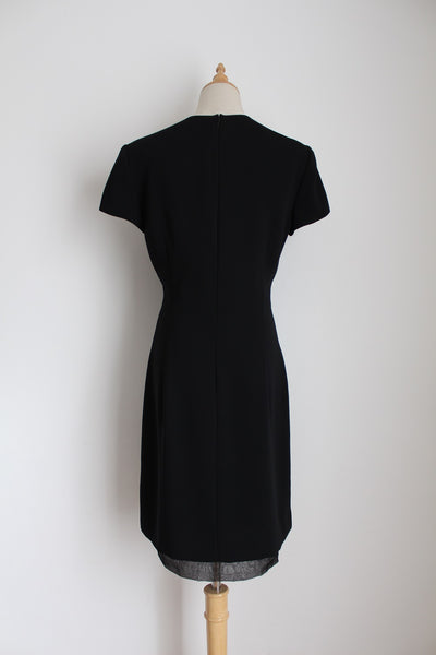 LIZ CLAIBORNE SHIFT DRESS BLACK - SIZE 12