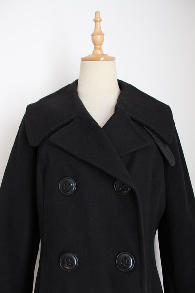 NEWPENNY DOUBLE BREASTED COAT BLACK - SIZE 12