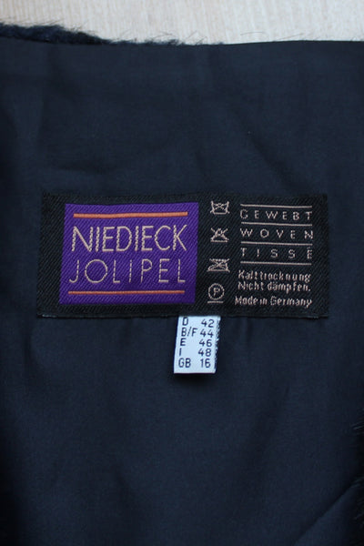 NIEDIECK JOLIPEL FAUX FUR GILET MIDNIGHT - SIZE XL