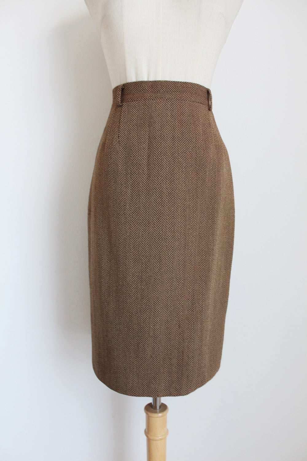 GERRY WEBER VINTAGE PENCIL SKIRT TAN - SIZE 6