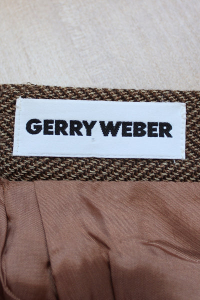 GERRY WEBER VINTAGE PENCIL SKIRT TAN - SIZE 6