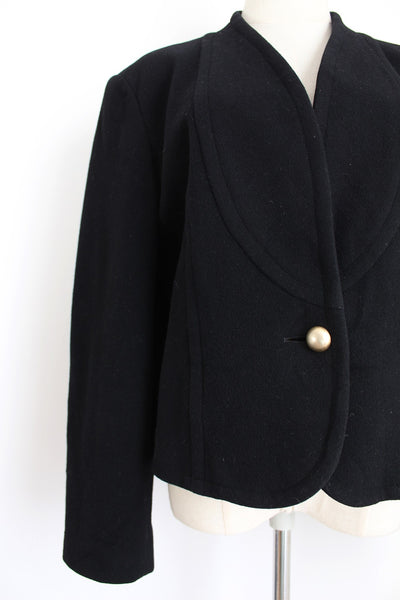 GERRY WEBER VINTAGE WOOL CASHMERE JACKET - SIZE 12