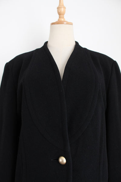 GERRY WEBER VINTAGE WOOL CASHMERE JACKET - SIZE 12