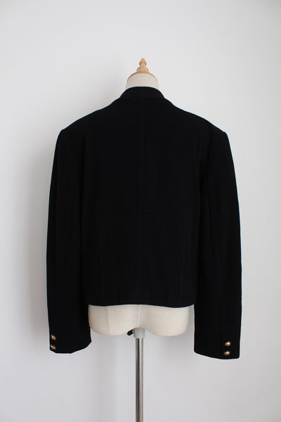 GERRY WEBER VINTAGE WOOL CASHMERE JACKET - SIZE 12