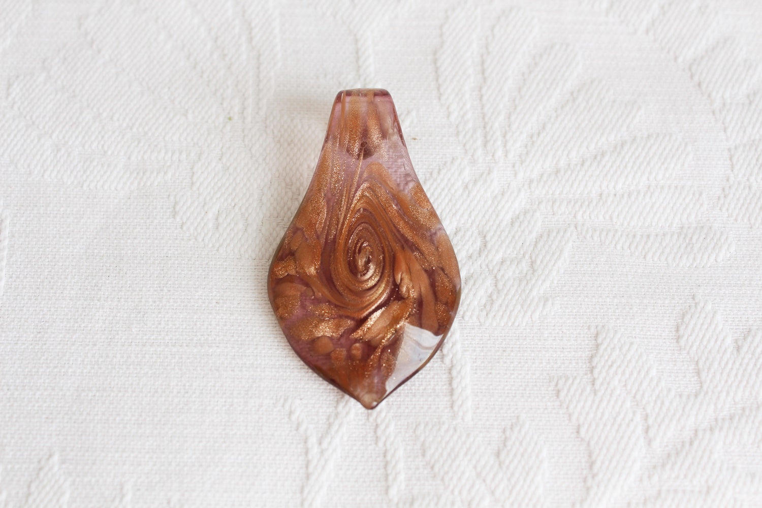 NEW MURANO GLASS PENDANT BROWN