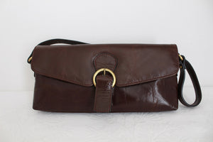 BUSBY GENUINE LEATHER BAGUETTE BROWN