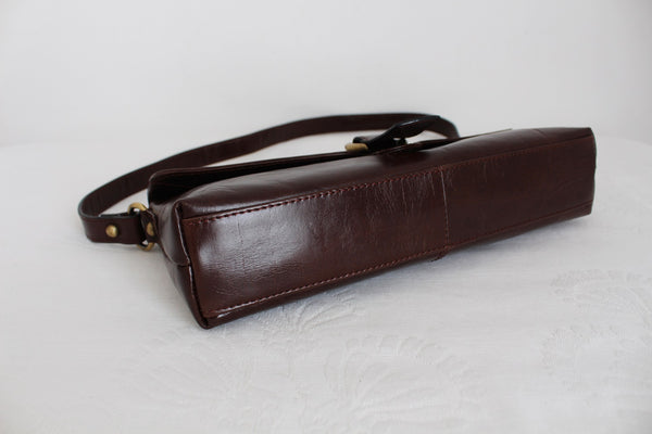 BUSBY GENUINE LEATHER BAGUETTE BROWN