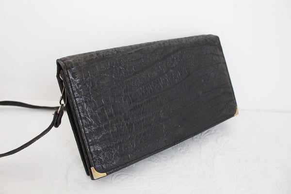 VINTAGE BUFFALO SKIN BOX SLING GREY