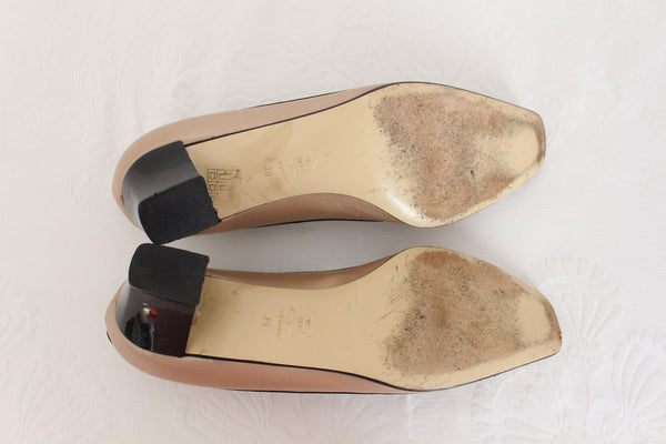 DONNA LAURA VENEZIA GENUINE LEATHER HEELS - SIZE 6