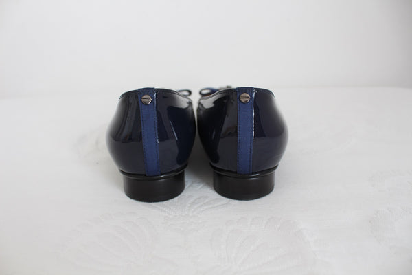 RUSSEL & BROMLEY PATENT FLATS NAVY - SIZE 5.5