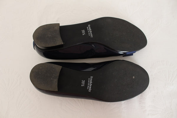 RUSSEL & BROMLEY PATENT FLATS NAVY - SIZE 5.5
