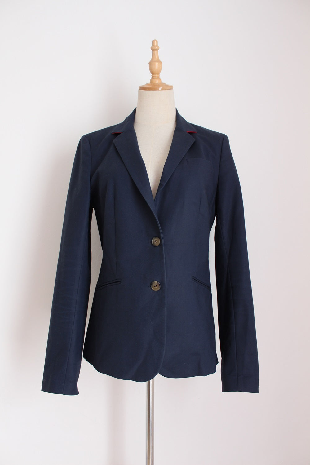 TOMMY HILFIGER COTTON BLAZER NAVY - SIZE 8