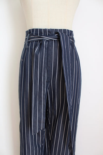 POETRY STRIPE TROUSERS BLUE - SIZE 12