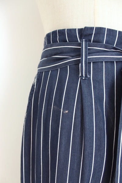 POETRY STRIPE TROUSERS BLUE - SIZE 12