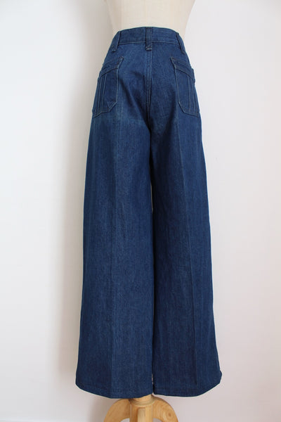 VINTAGE WIDE LEG DENIM JEANS - SIZE 6