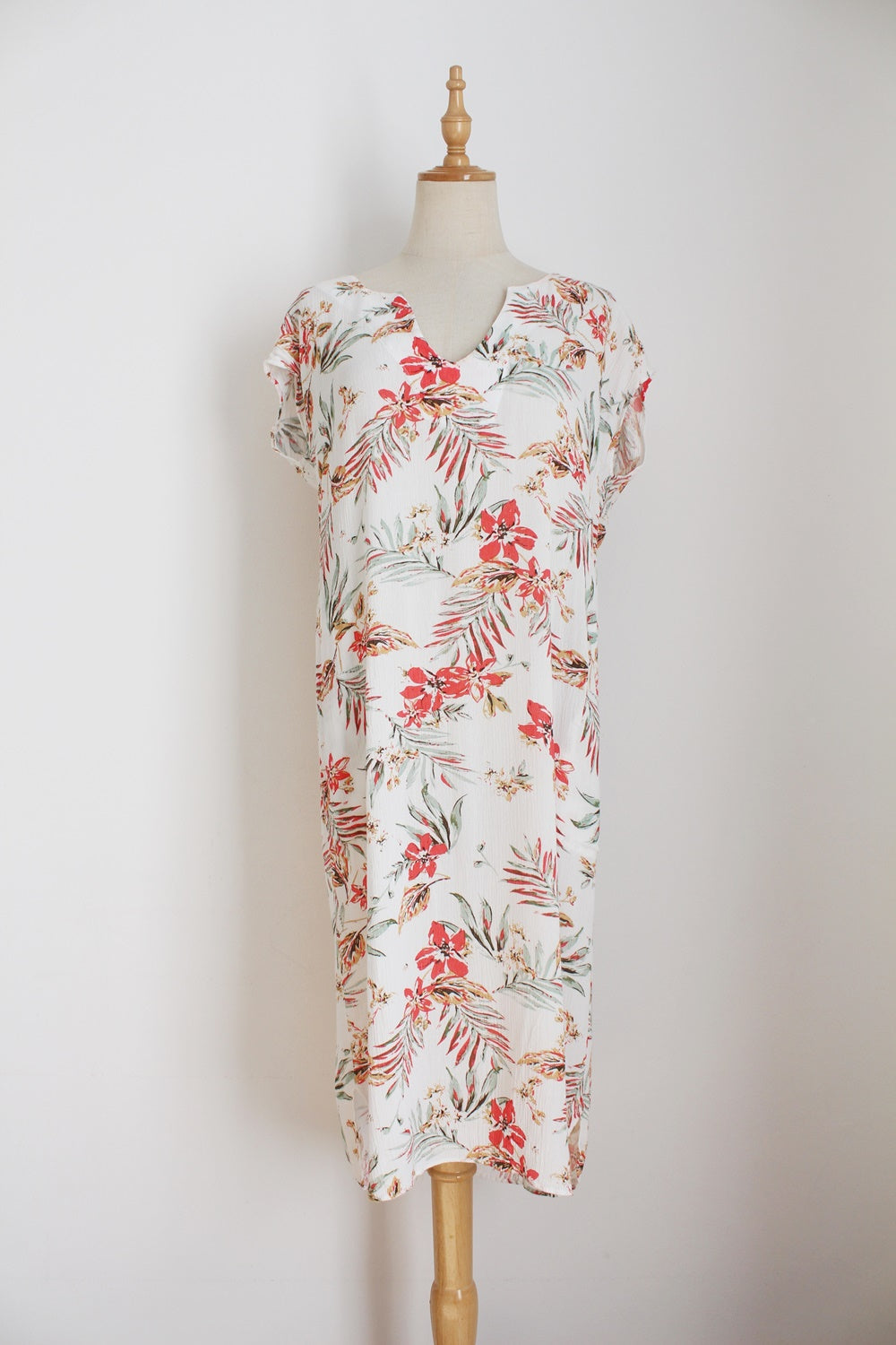 DESRAY FLORAL VISCOSE DRESS - SIZE 8