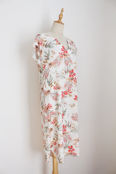 DESRAY FLORAL VISCOSE DRESS - SIZE 8