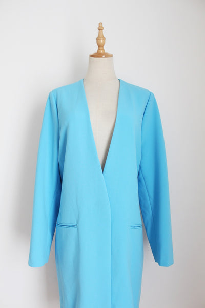 MALENE BIRGER COAT SKY BLUE - SIZE 16