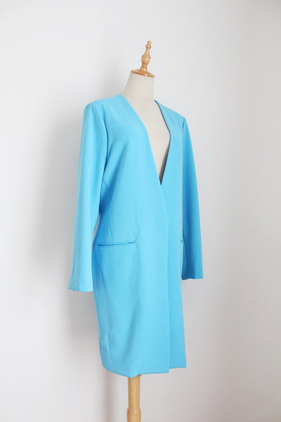 MALENE BIRGER COAT SKY BLUE - SIZE 16