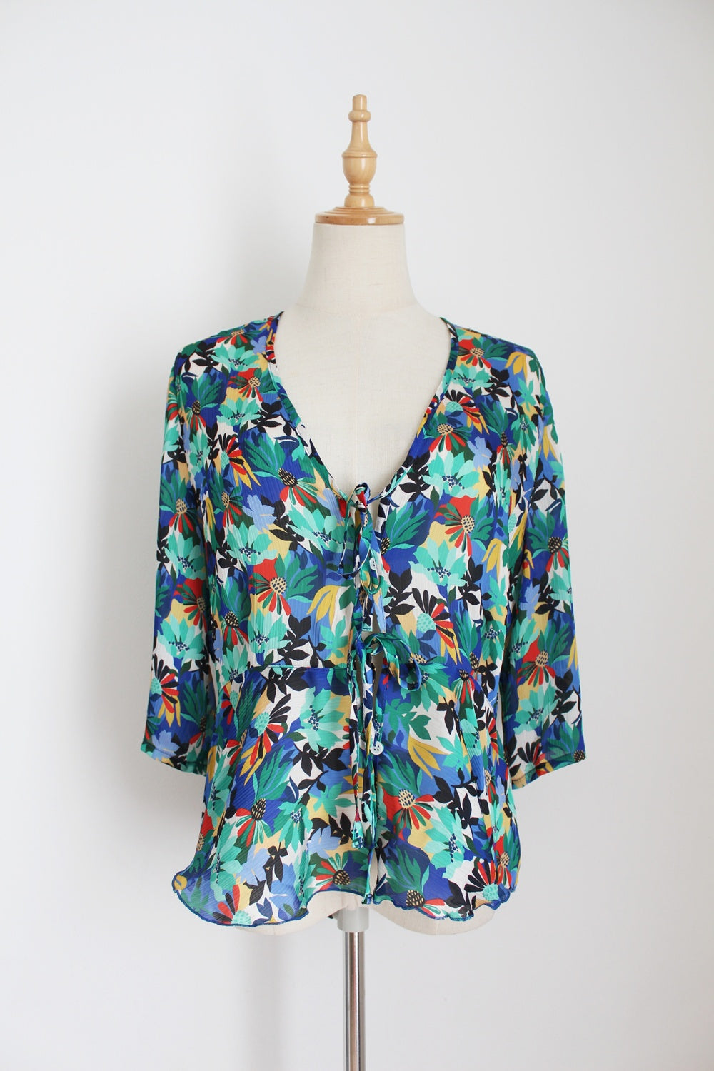 STIG P FLORAL CHIFFON BLOUSE - SIZE 12