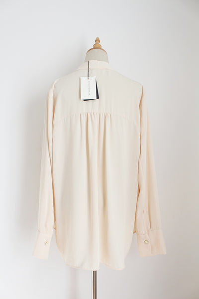 MALENE BIRGER BLOUSE CREAM - SIZE 14