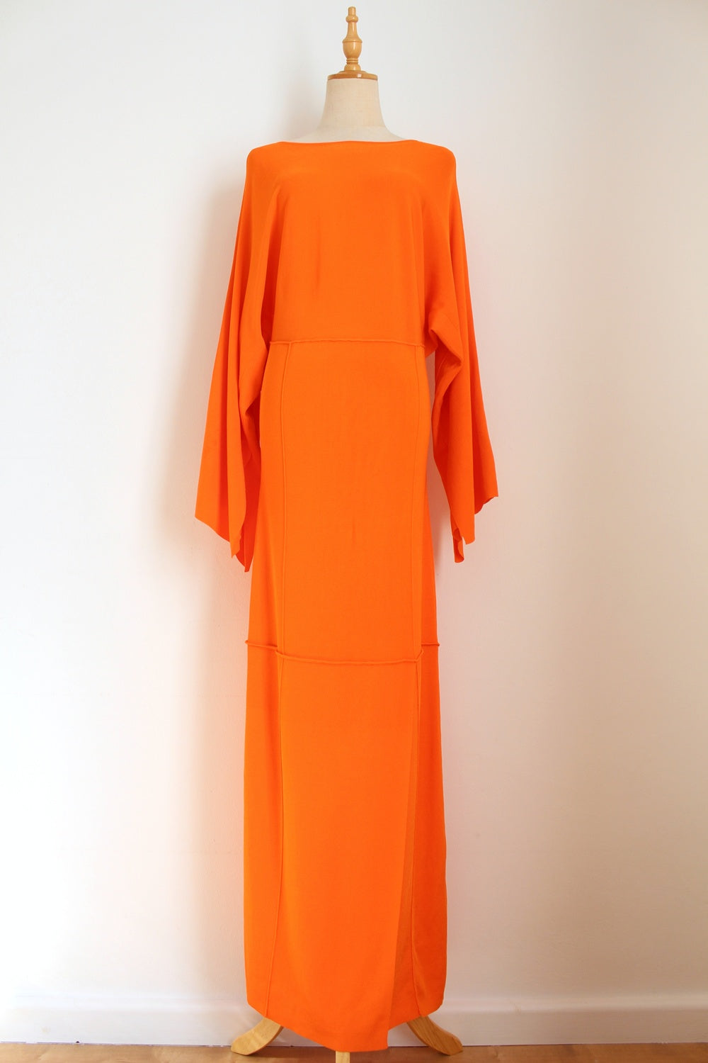 MALENE BIRGER KNIT MAXI DRESS ORANGE - SIZE S