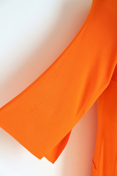 MALENE BIRGER KNIT MAXI DRESS ORANGE - SIZE S