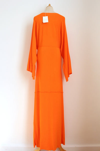 MALENE BIRGER KNIT MAXI DRESS ORANGE - SIZE S