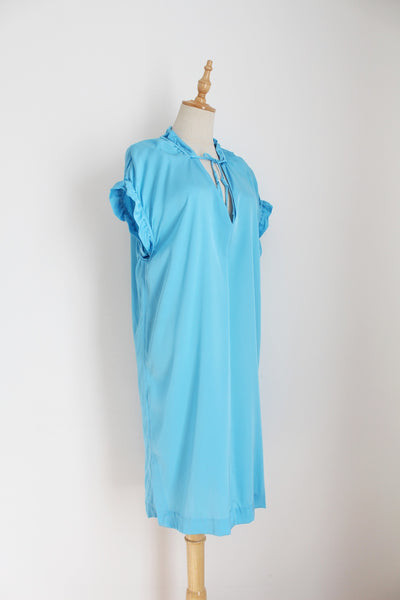 MALENE BIRGER SILK DRESS BLUE - SIZE S