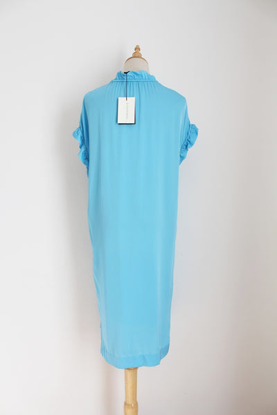 MALENE BIRGER SILK DRESS BLUE - SIZE S