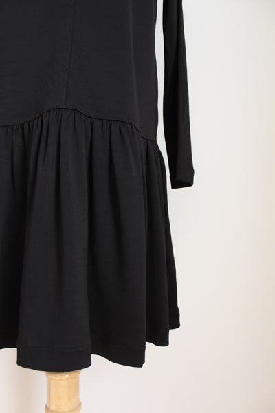 HIGH NECK LACE DRESS BLACK - SIZE 10