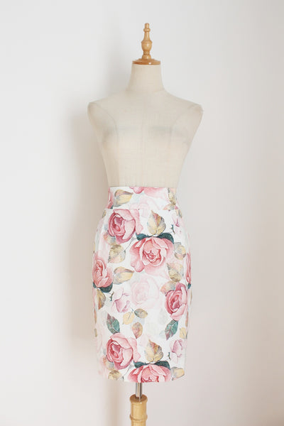 SOPHIA LEE FLORAL PENCIL SKIRT - SIZE 12