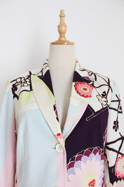 ESCADA SPORT PRINTED BLAZER - SIZE 8