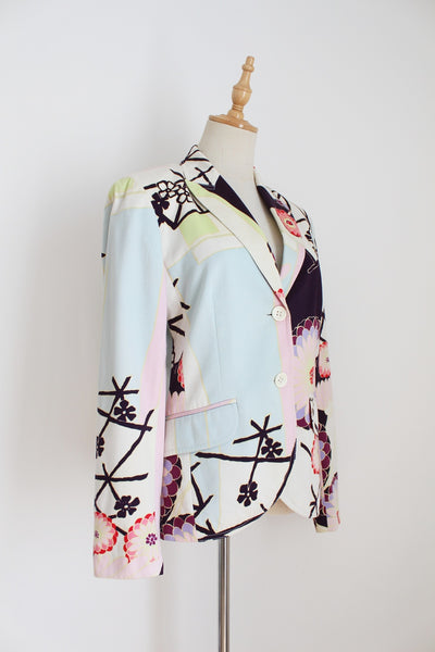 ESCADA SPORT PRINTED BLAZER - SIZE 8