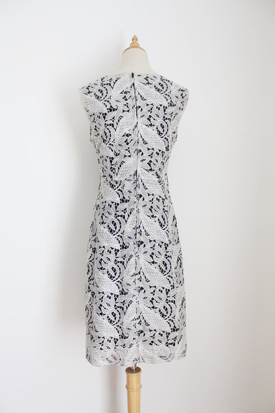 EXACT FLORAL LACE TEA DRESS WHITE - SIZE 12