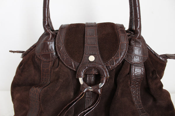 RUSSELL & BROMLEY SUEDE LEATHER BAG