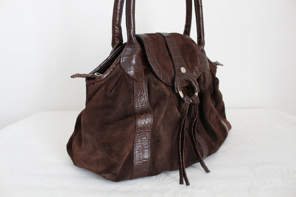 RUSSELL & BROMLEY SUEDE LEATHER BAG