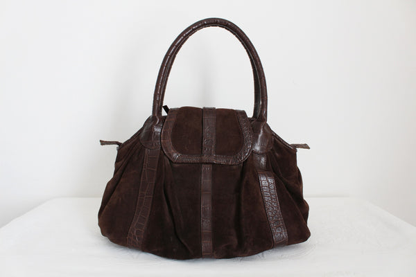 RUSSELL & BROMLEY SUEDE LEATHER BAG