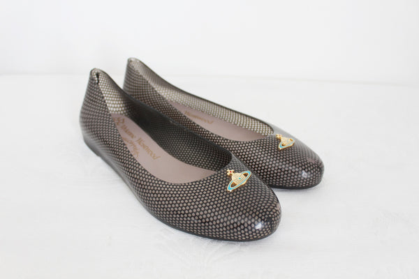 VIVIENNE WESTWOOD + MELISSA JELLY FLATS - SIZE 7