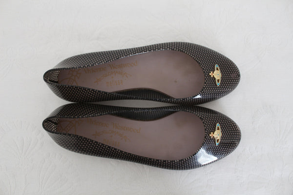 VIVIENNE WESTWOOD + MELISSA JELLY FLATS - SIZE 7