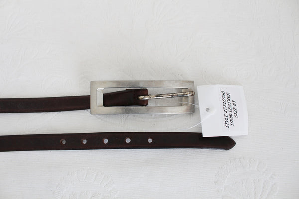 NEW PIU DI PELLE LEATHER BELT BROWN