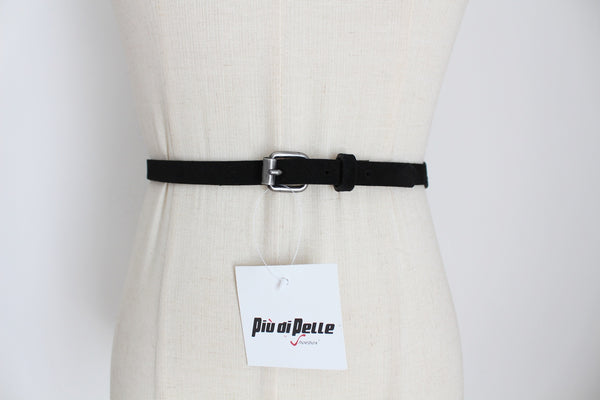 NEW PIU DI PELLE SUEDE BELT BLACK