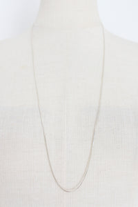 STERLING SILVER BOXED CHAIN LONG