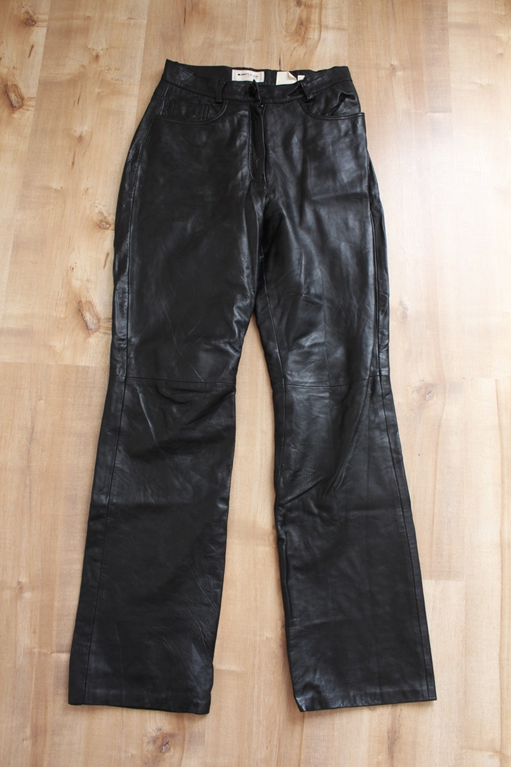 VINTAGE LAMBSKIN LEATHER TROUSERS - SIZE 8