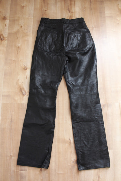 VINTAGE LAMBSKIN LEATHER TROUSERS - SIZE 8
