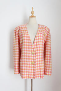 BLEU MARINE PARIS VINTAGE WOOL JACKET - SIZE 12