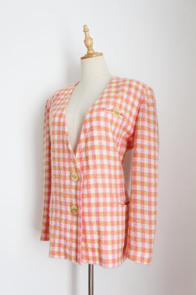 BLEU MARINE PARIS VINTAGE WOOL JACKET - SIZE 12