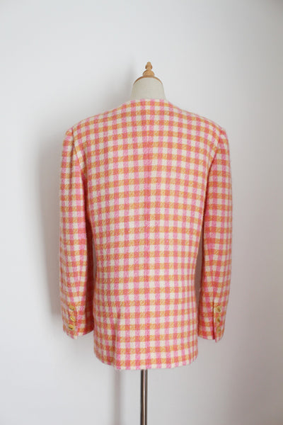 BLEU MARINE PARIS VINTAGE WOOL JACKET - SIZE 12