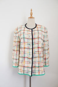 TH BRAUN VINTAGE TWEED JACKET MULTICOLOUR - SIZE 12