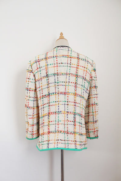 TH BRAUN VINTAGE TWEED JACKET MULTICOLOUR - SIZE 12